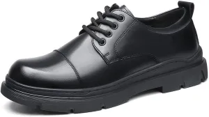 Men's Patent Leather Wingtip Brogue Shoes Mens Lace-Up Lightweight Casual Walking Oxfords Shoes