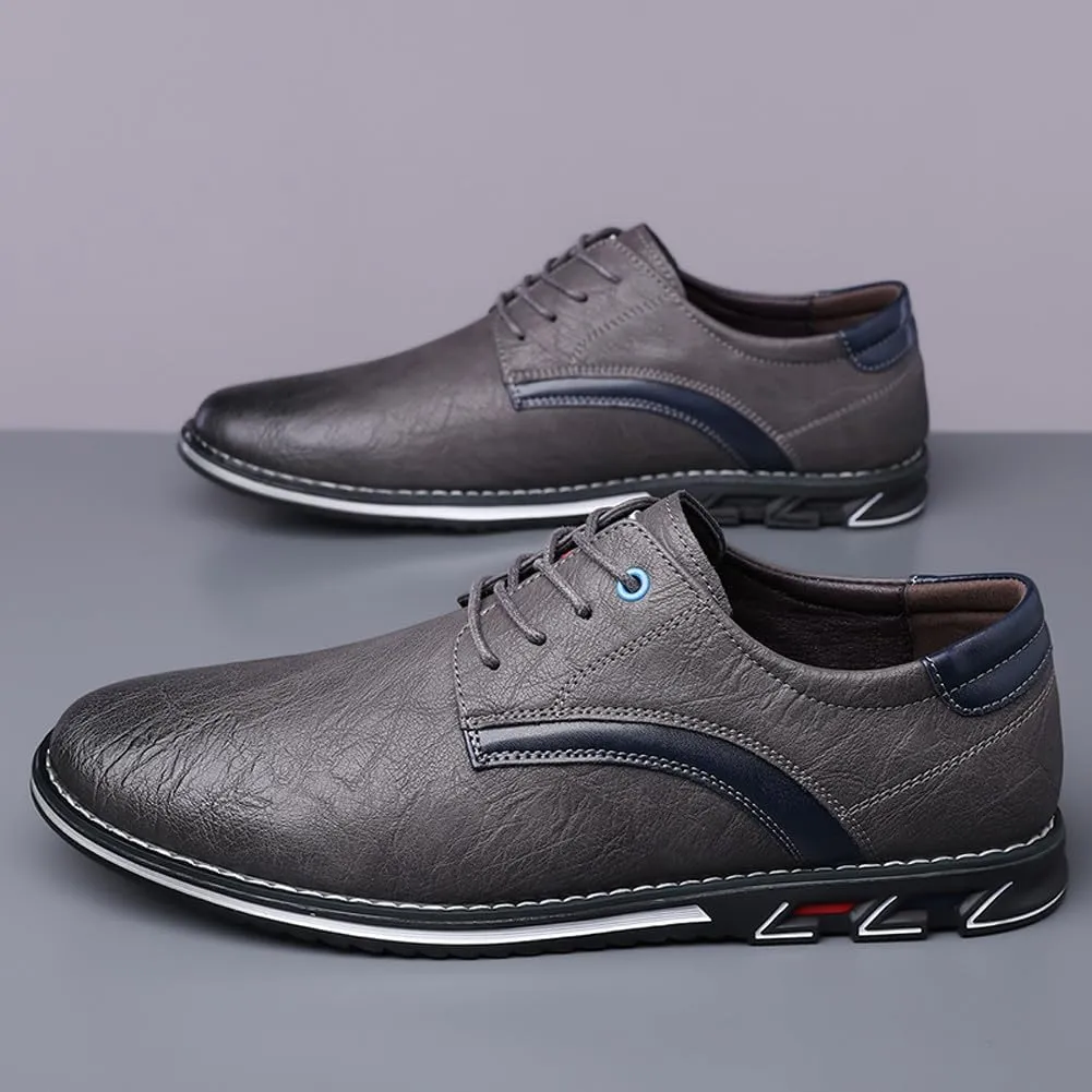 Men's Premium Stylish Oxford Shoes Casual Lace Up Walking Business Driving Dress Shoes