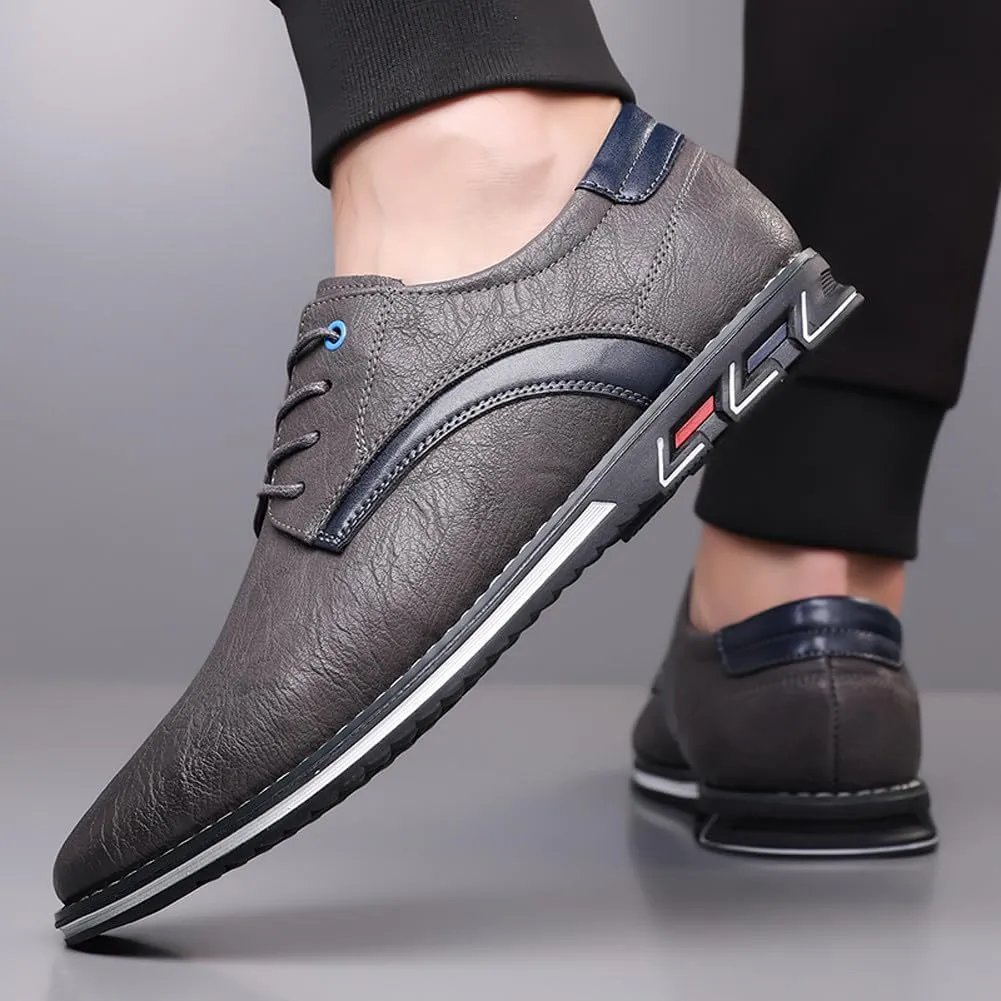 Men's Premium Stylish Oxford Shoes Casual Lace Up Walking Business Driving Dress Shoes