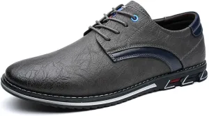Men's Premium Stylish Oxford Shoes Casual Lace Up Walking Business Driving Dress Shoes