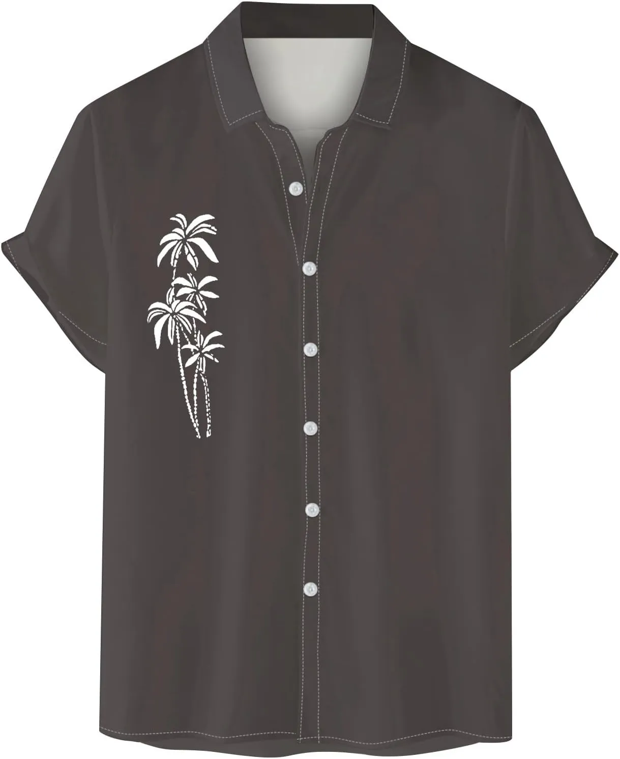 Men's Summer Floral Printed Button Down Shirts Short Sleeve Casual Summer Beach Shirts Vacation Holiday