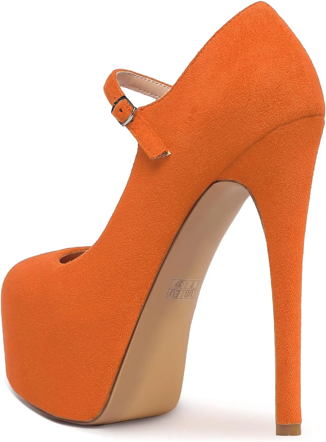 Mettesally Women's Round Toe Platform Pumps Stiletto Heel Mary Jane Pumps Party Dress Shoes