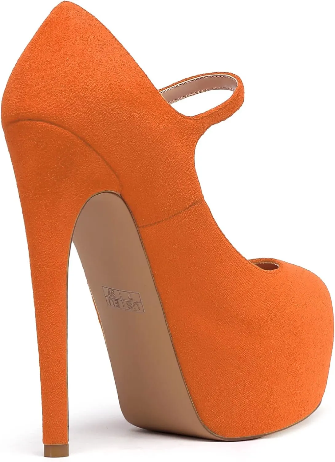 Mettesally Women's Round Toe Platform Pumps Stiletto Heel Mary Jane Pumps Party Dress Shoes