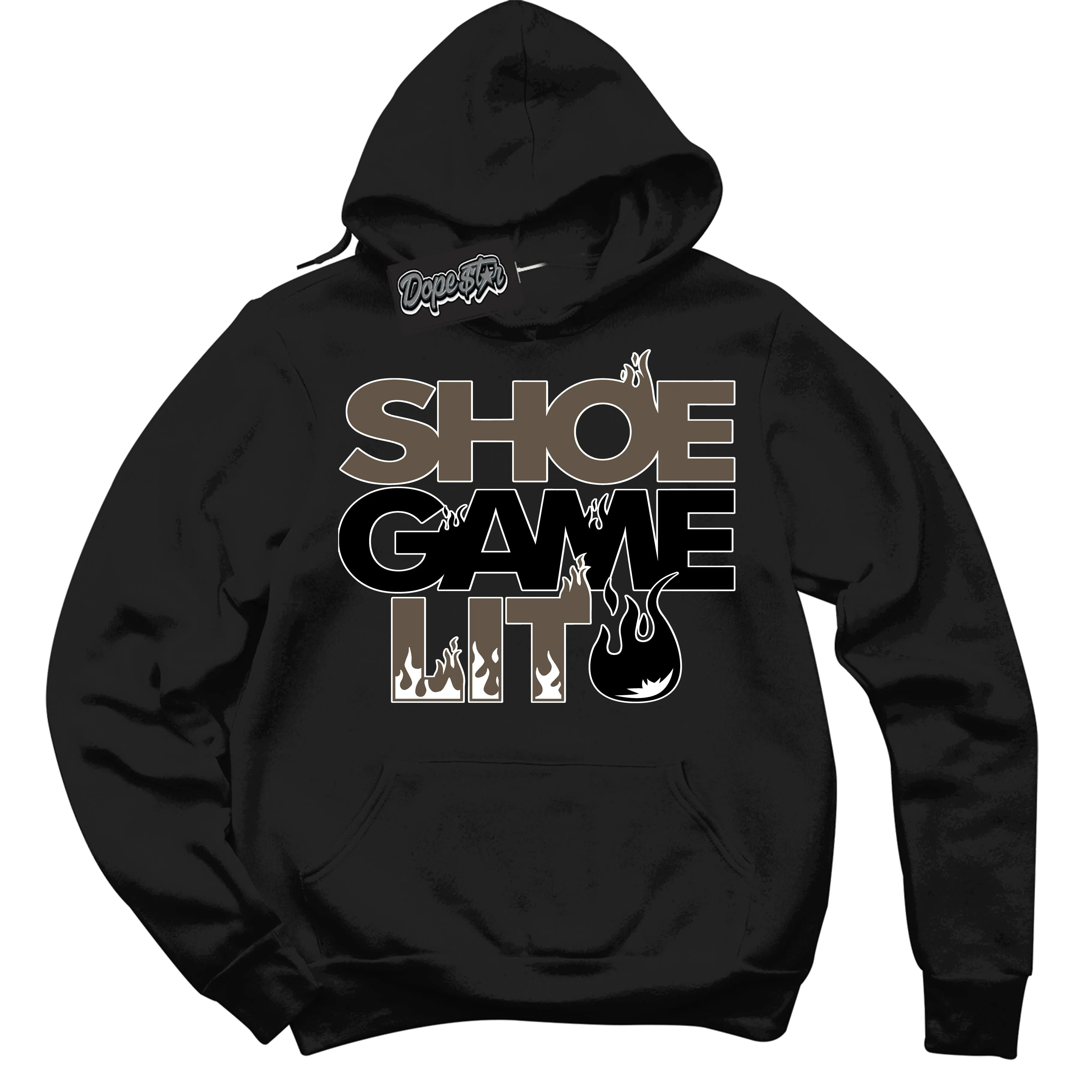 Mocha Palomino 1s Sneaker Hoodie Shoe Game Lit Graphic