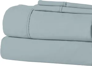 Modern Threads Soft Microfiber Solid Sheets - Luxurious Microfiber Bed Sheets - Includes Flat Sheet, Fitted Sheet with Deep Pockets, & Pillowcases Ocean Queen