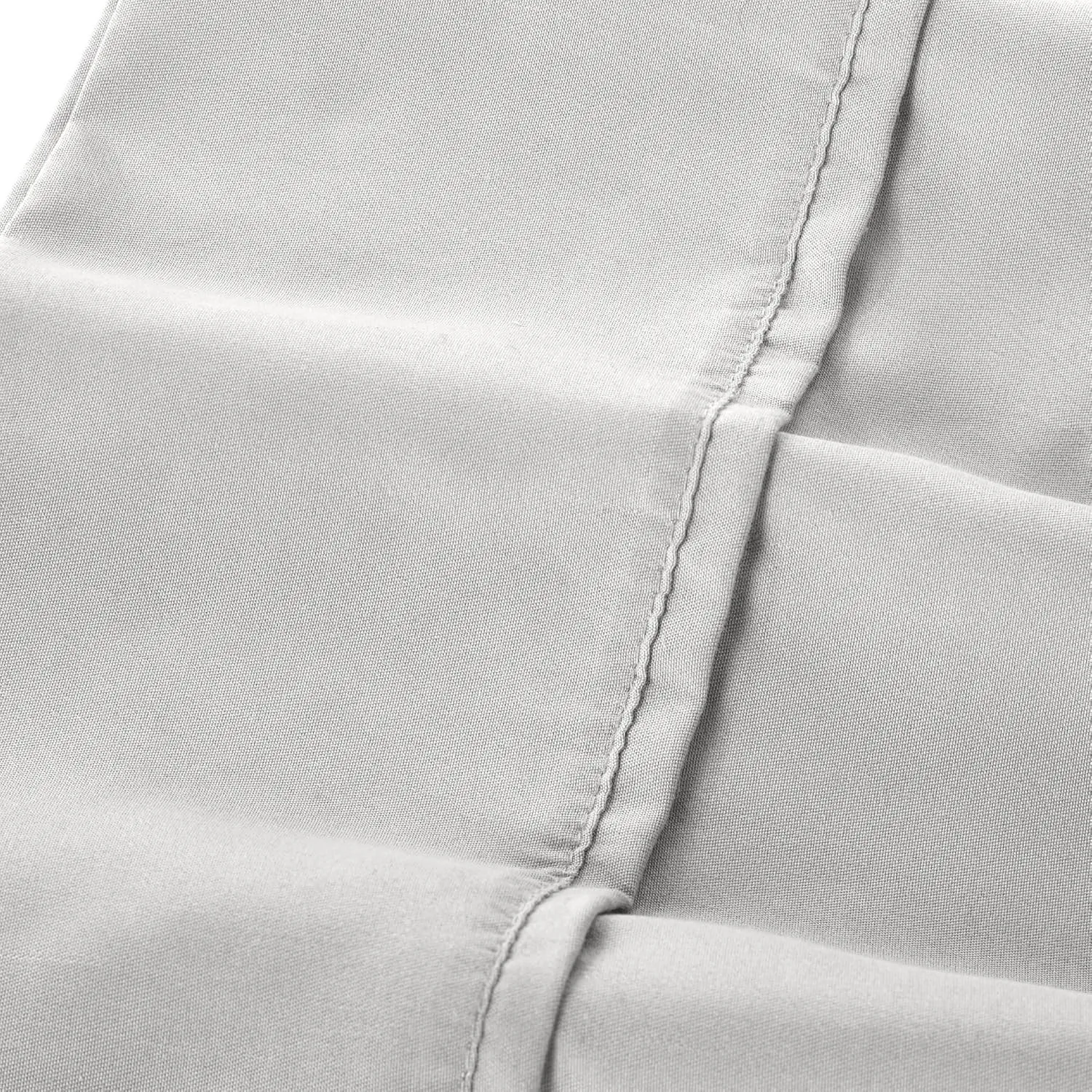 Modern Threads Soft Microfiber Solid Sheets - Luxurious Microfiber Bed Sheets - Includes Flat Sheet, Fitted Sheet with Deep Pockets, & Pillowcases Vapor Blue Queen