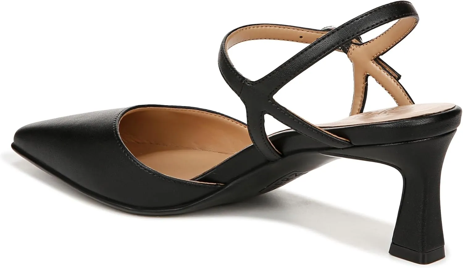Naturalizer Women's Tara Pointed Toe Kitten Heel Ankle Strap Pump
