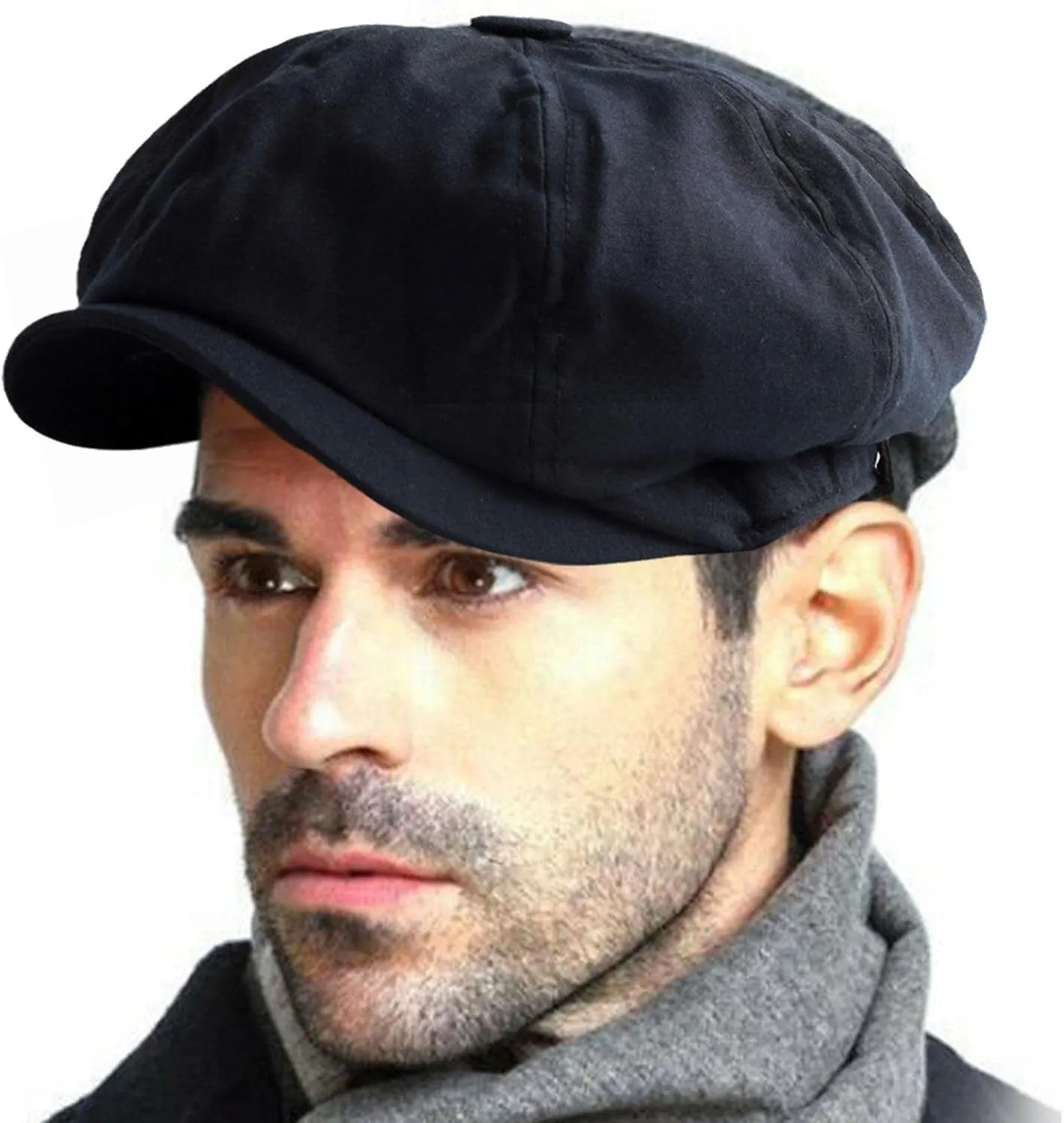 Newsboy Hats for Men Retro Newsboy Peaked Cap Driver Men Cotton Summer Male Spring Vintage Octagonal Khaki Flat Cap