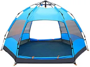 NIEH Tents Dome Frame Pop-Up Outdoor Camping Thickened Camping Automatic Pop-up Outdoor Rainproof Portable Picnic 5/8 Man with Panoramic View,