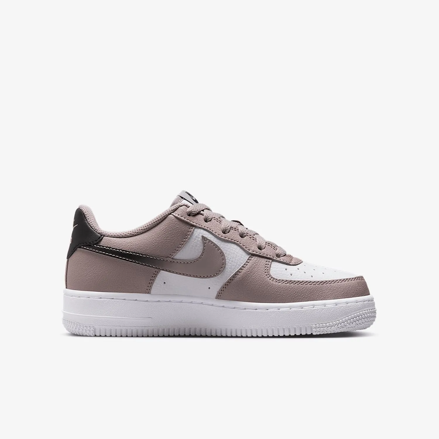 Nike Air Force 1 Big Kids' (Boys') Shoes (HV6360-001, College Grey/White/Black)