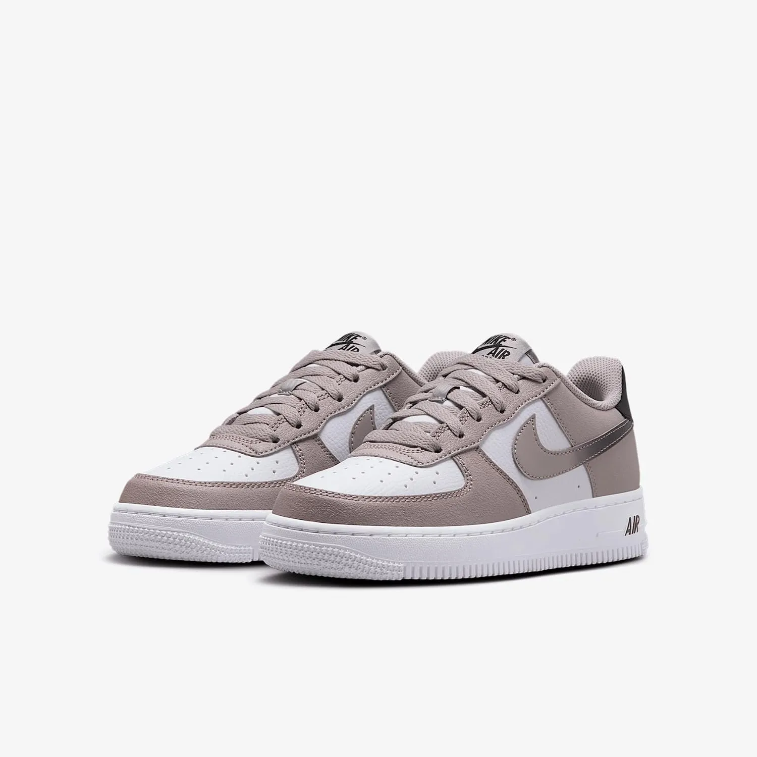 Nike Air Force 1 Big Kids' (Boys') Shoes (HV6360-001, College Grey/White/Black)