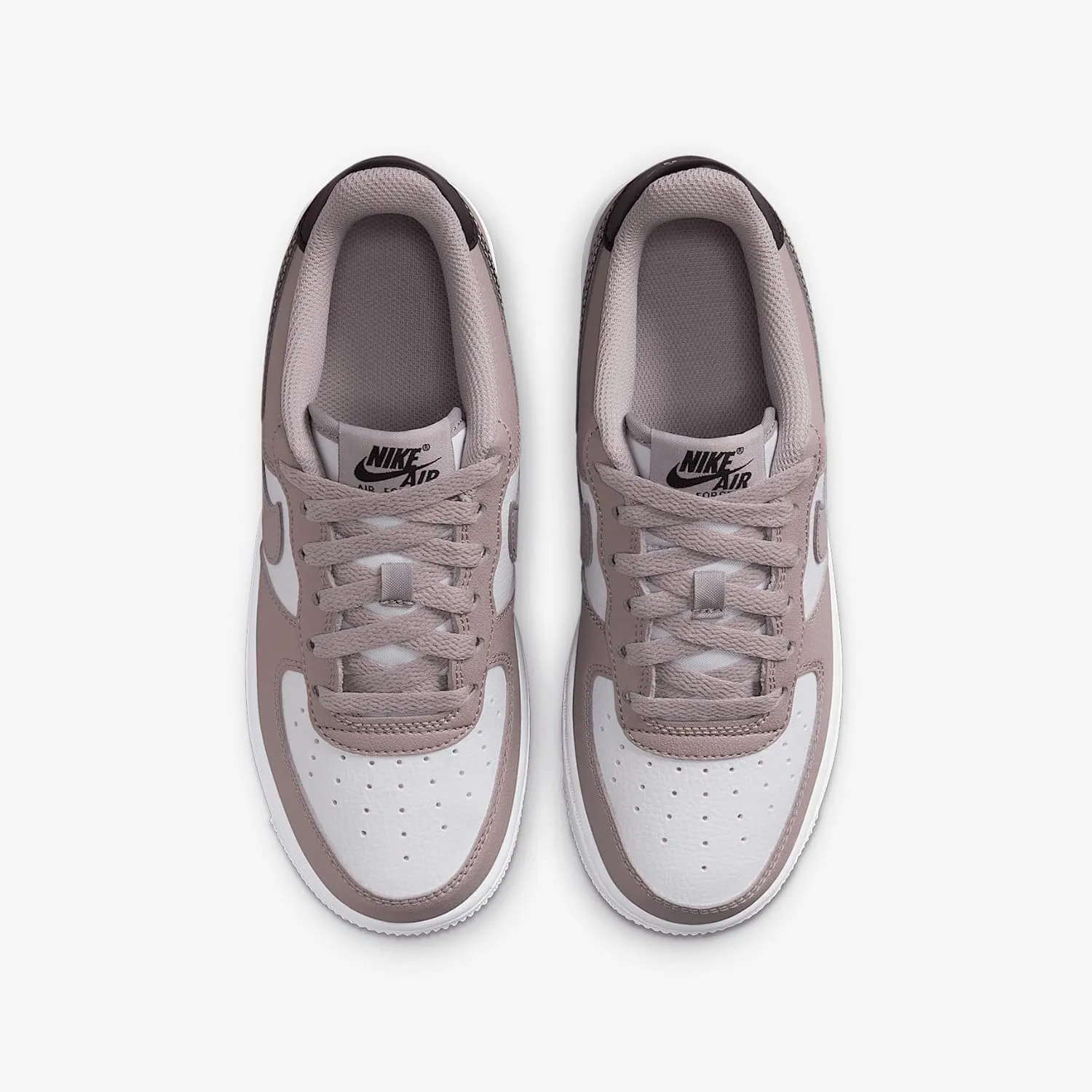 Nike Air Force 1 Big Kids' (Boys') Shoes (HV6360-001, College Grey/White/Black)