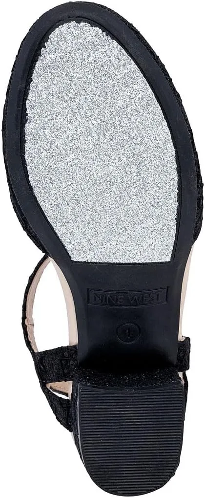 Nine West Girls Sandals Low Heel Dress Pump Ankle Strap Closed Toe Wedding Party for Big Kids & Little Kids