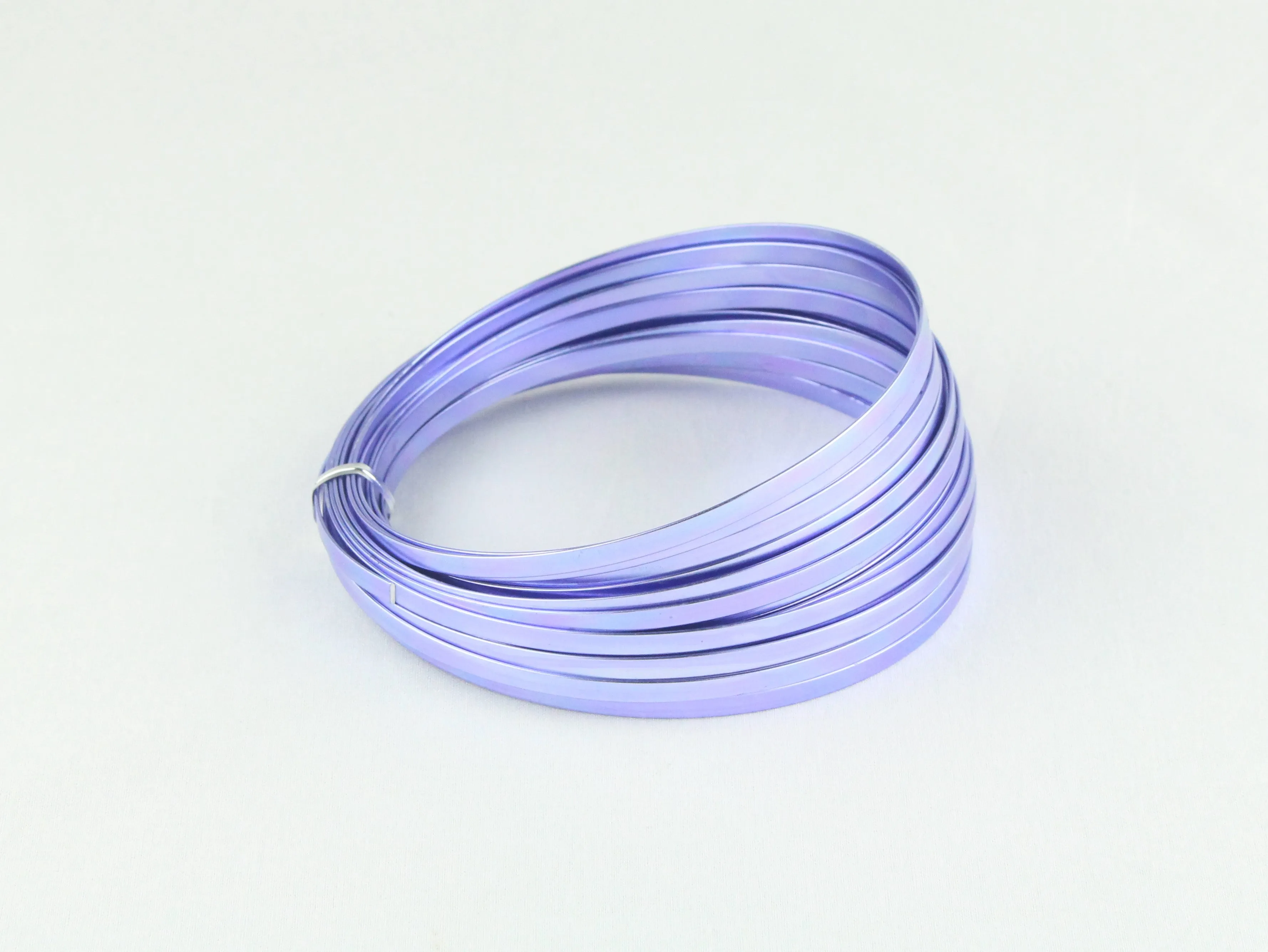 OASIS FLAT ALUMINIUM WIRE 5MM X1MM X 10M, SOFT LILAC
