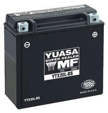 OEM Kawasaki Yuasa Maintenance Free Battery - YTX20L-BS K260123721