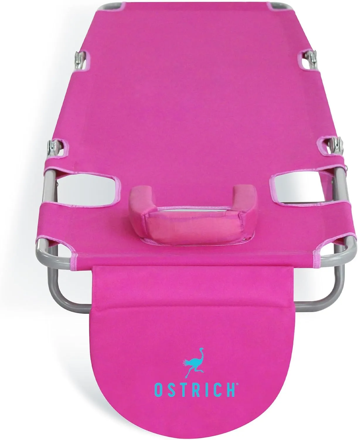 Ostrich 72" x 22" Chaise Lounge Portable Lightweight Reclining Lounger, Outdoor Patio Beach Lawn Camping Pool Tanning Chair, Pink