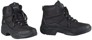 Ovation Women's Comfortable Durable Stylish Weather-Proof Equestrian Horse Heels Down Work Riding Sneaker Boot, Black, 6