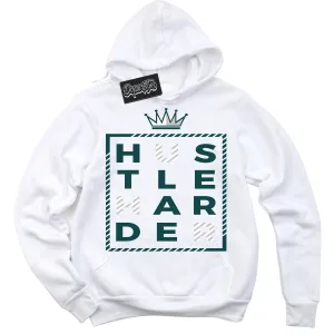 Oxidized Green 1s Sneaker Hoodie Hustle Harder Graphic