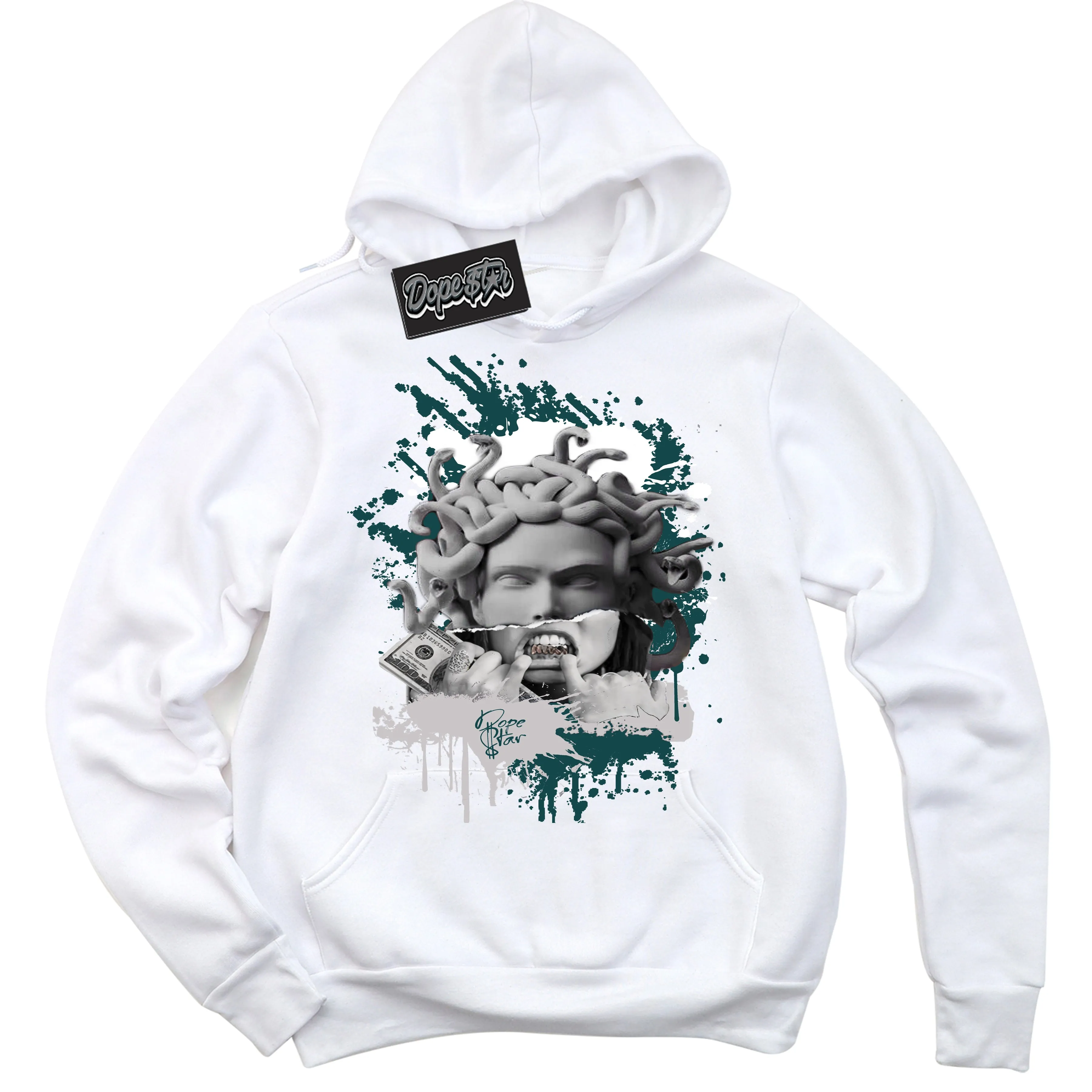 Oxidized Green 1s Sneaker Hoodie Medusa Graphic