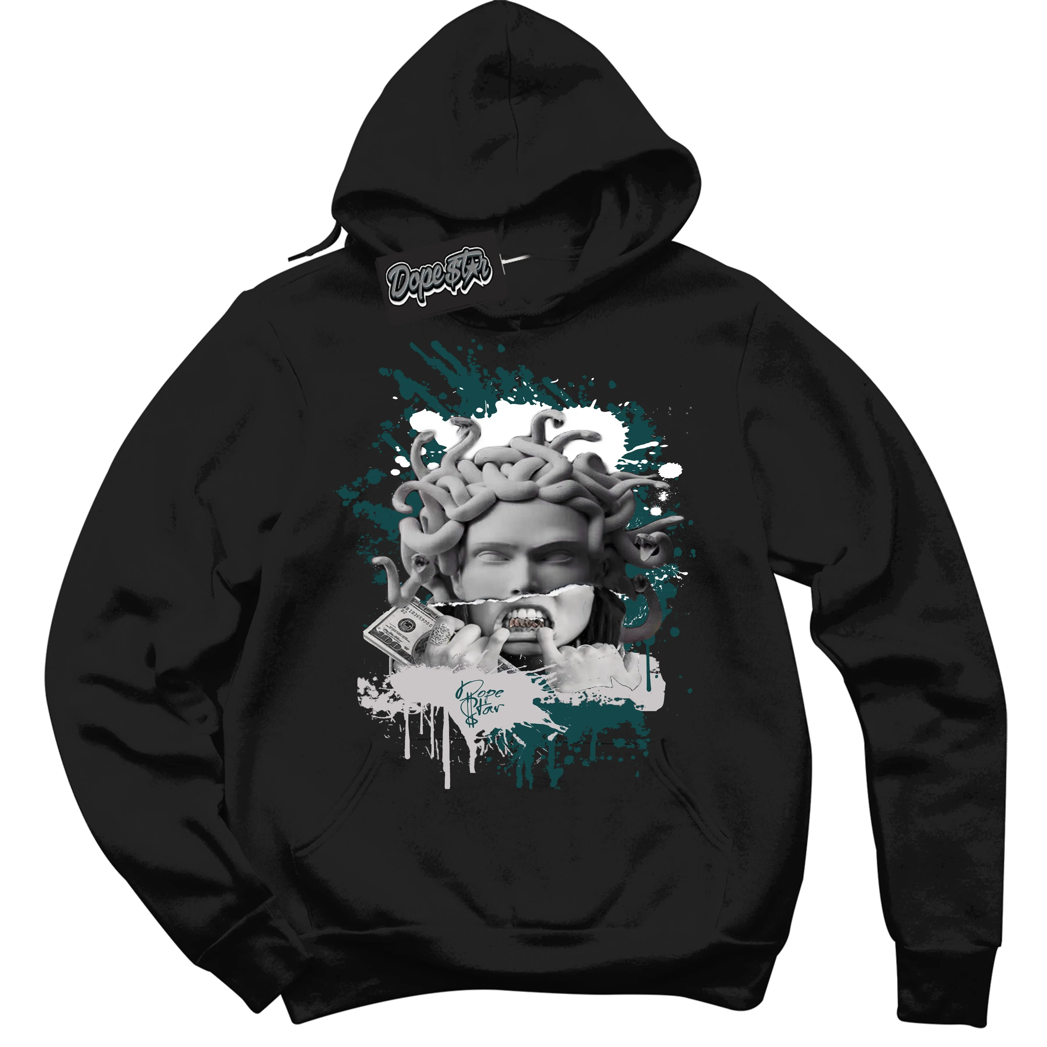 Oxidized Green 1s Sneaker Hoodie Medusa Graphic