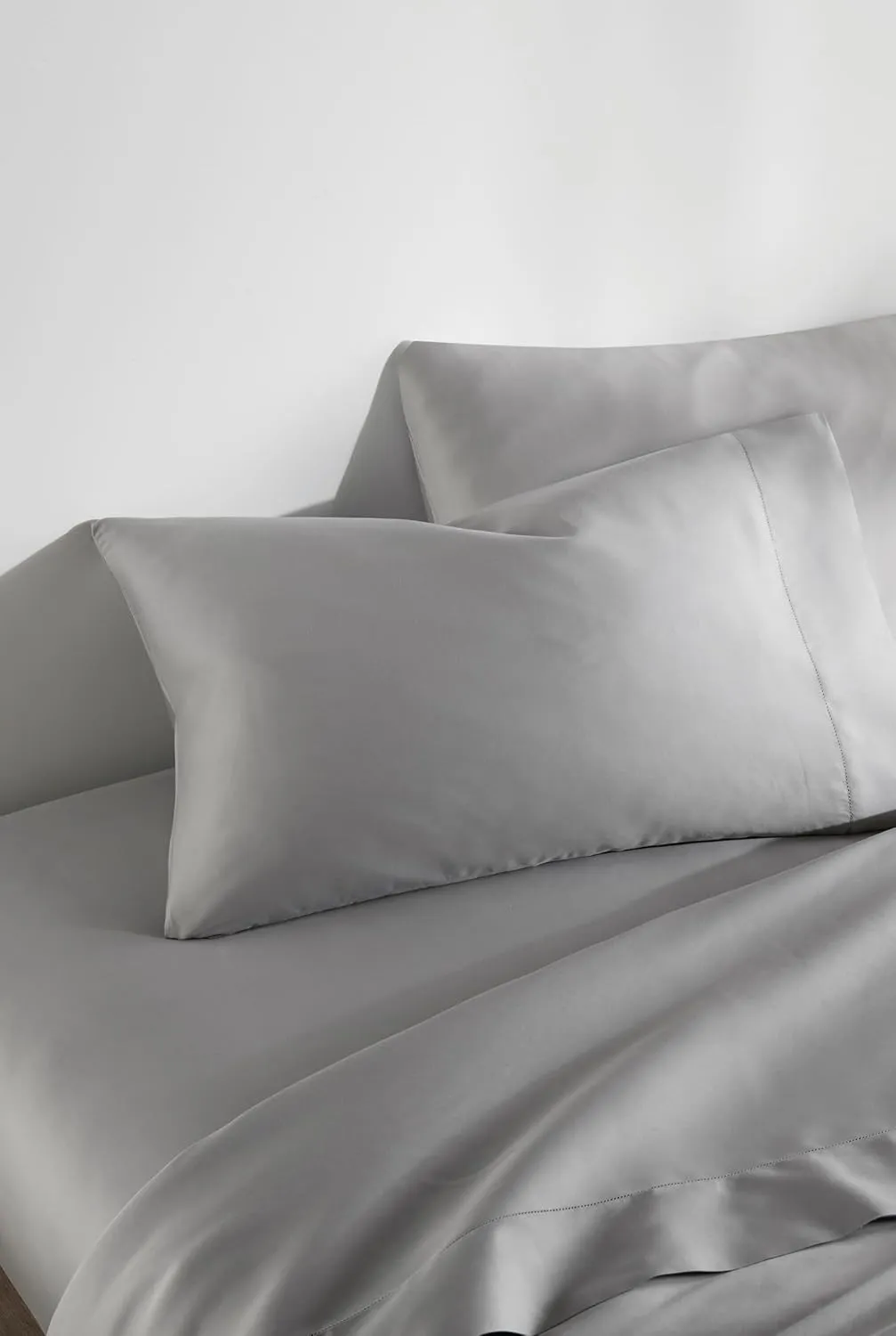 Peacock Alley Clara Luxury Sateen Sheet Sets - 100% Long Staple Cotton, 320 Thread-Count - Soft and Smooth Sateen Weave for All Seasons - Queen (Ivory)