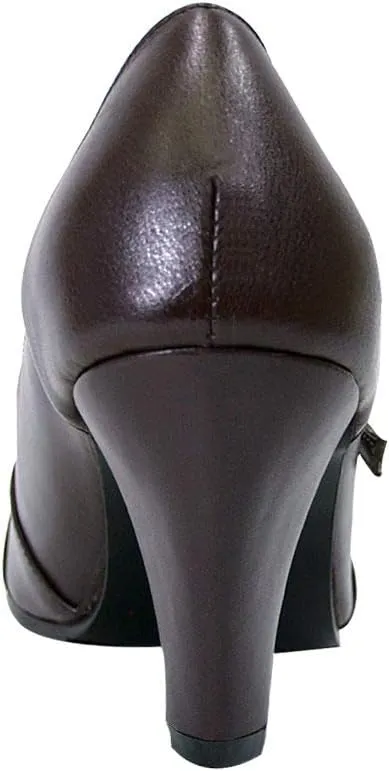Peerage Isabel Women's Wide Width T-Strap Dress Pump Shoes