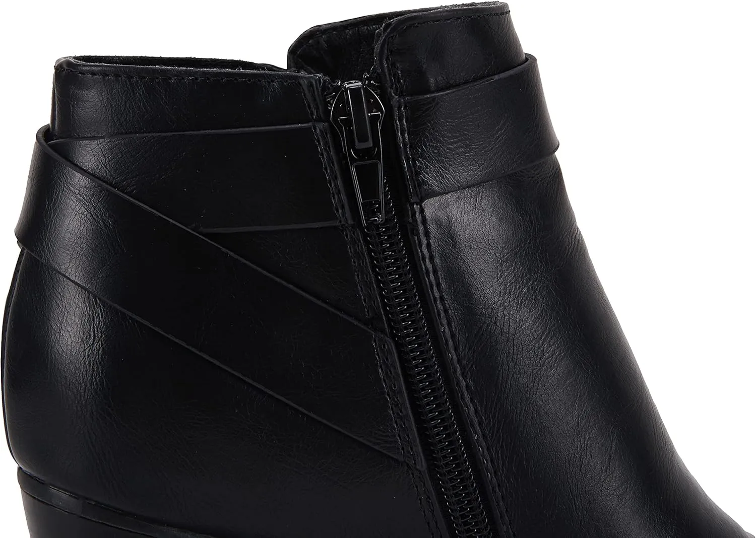 PiePieBuy Women's Tie Knot Chelsea Pump Ankle Boots Closed Toe Stacked Heel Booties Shoes