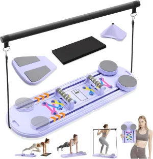 Pilates Board, Multifunctional Rebound Pilates Board, Foldable Ab Pilates Reformer Sets - Perfect for Core Training and Total Body Fitness, Ab Pilates Equipment for Home Office Workout