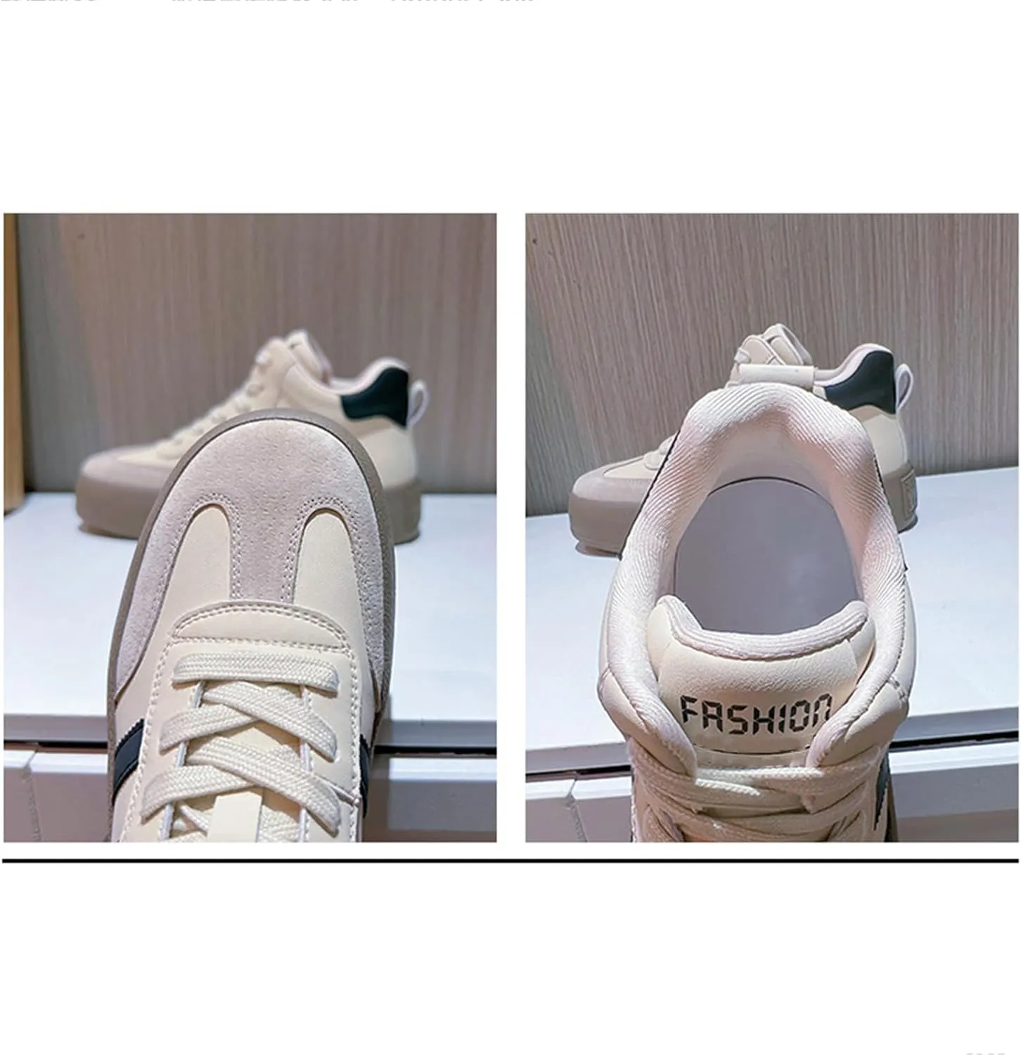 Platform Sneakers-Women's Fashion Sneakers White Thick Bottom Trainers Casual Breathable Comfortable Lace Up Platform Shoes Women's Chunky Heel Oxford Shoes