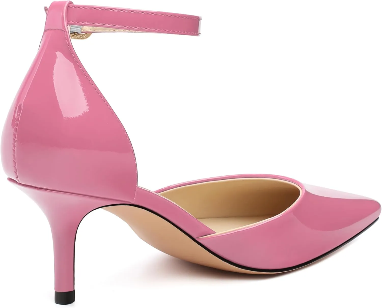 Pointed Closed Toe Heels for Women, Women's Ankle Strap Pumps, Wedding Party Office Business Dress Shoes