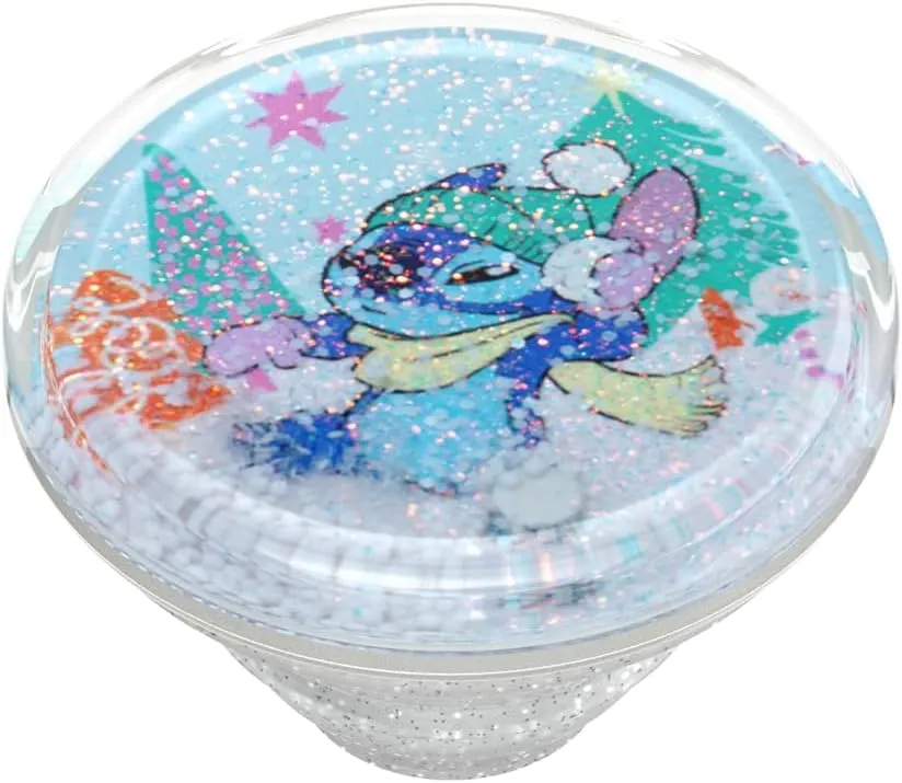POPSOCKETS Phone Grip with Expanding Kickstand - Lilo & Stitch - Tidepool Stitch Snowglobe