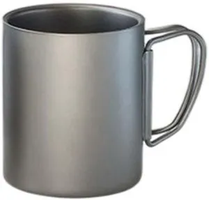 POVCZWXSS 1PC Outdoor Pure Titanium Folding Water Cup Lightweight Portable Mug(220ml B)