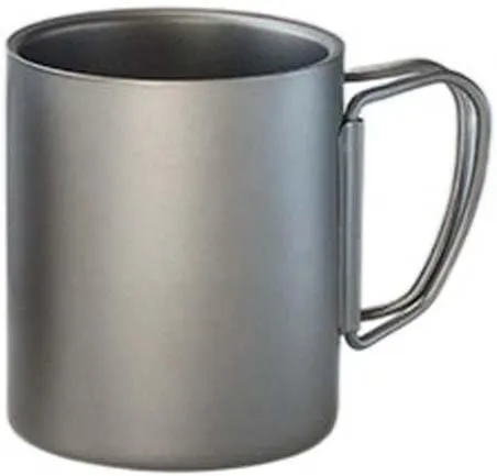 POVCZWXSS 1PC Outdoor Pure Titanium Folding Water Cup Lightweight Portable Mug(220ml B)