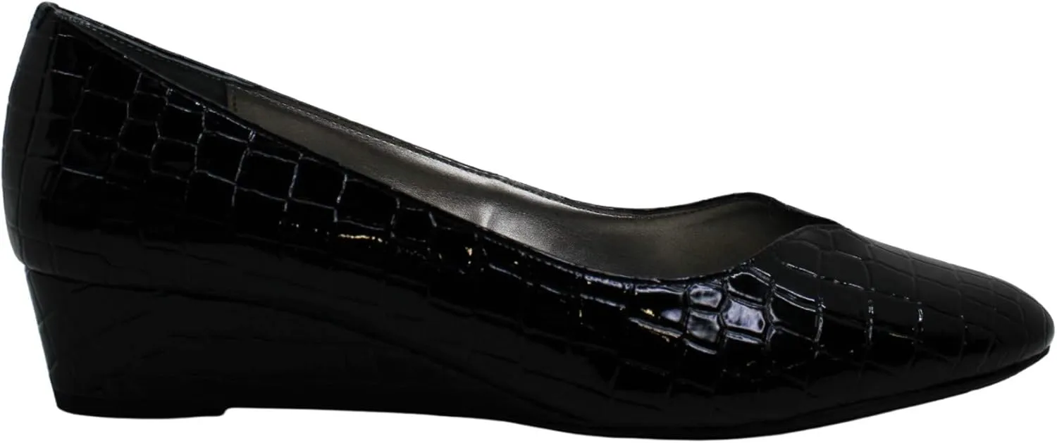 Proxy Emastine-PR Women's Pump, 9 C/D US, Black-Crocodile