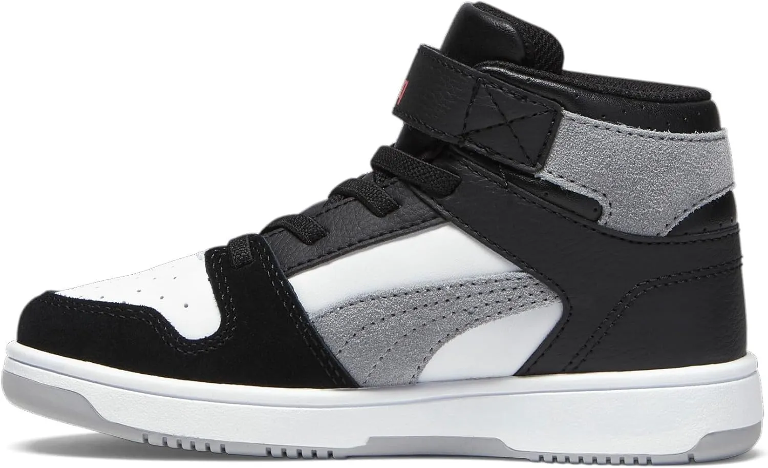 PUMA Kids' Rebound Layup Mid Hook and Loop Sneaker