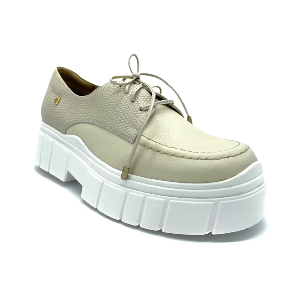 "Salu" Oxford Platform Leather Shoes
