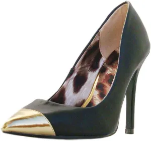 Qupid Women's Potion05 Leatherette Pointy Toe Pump