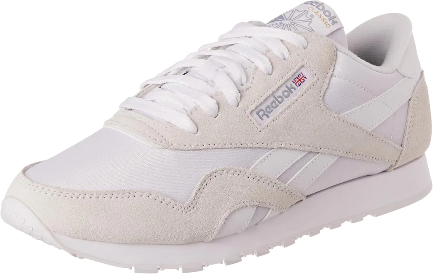 Reebok Women's Classic Nylon Sneaker, Ftwr White, 5.5 US