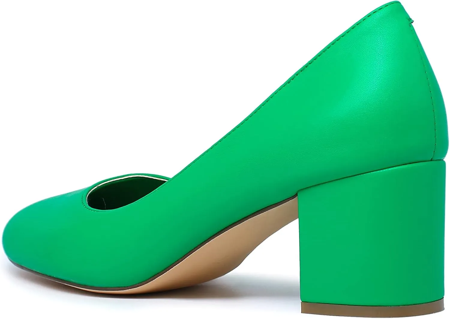 Reitoye Women's Chunky Heel Pumps Closed Toe Dress Pump Heels