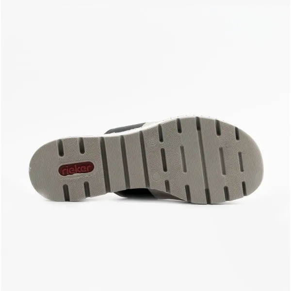 Rieker 66492-00 Womens Sandals Black/Rose