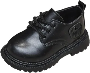 School Shoes for Boys Toddler Little Boy Girls Dress Shoes Oxford Shoes Lace Up British Style Casual Leather Shoes