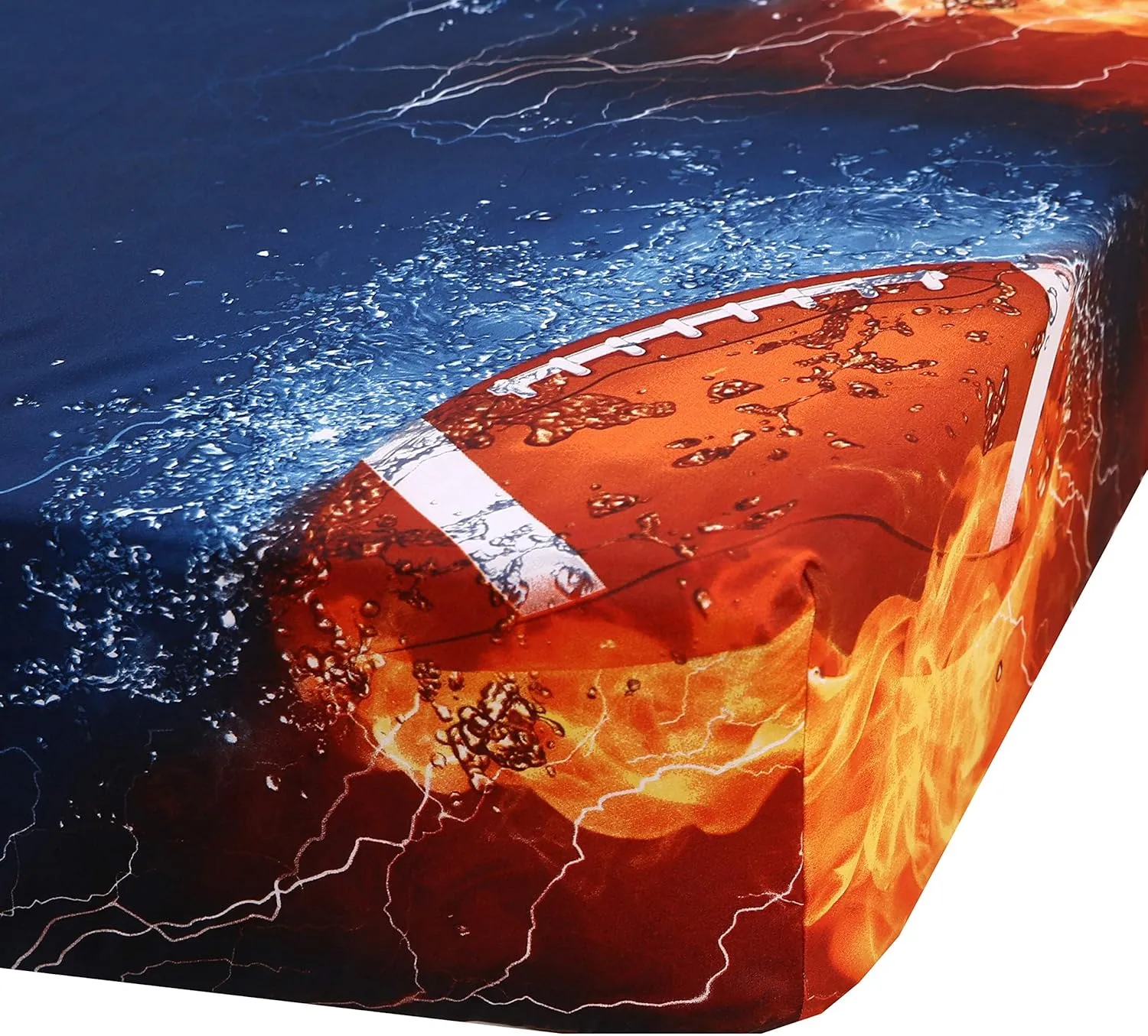 SDIII 4PCS American Football Sheets Full, Bed in a Bag Football Bedding Sheet Set, Soft Microfiber, Wrinkle and Fade Resistant, Sports Sheets for Boys Girls Kids Teens on Amazon, Full