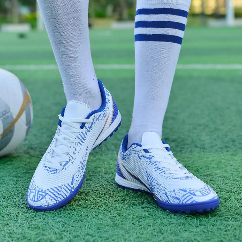 Soccer Cleats for Mens Womens Indoor Soccer Shoes Unisex Baseball Turf Shoes Youth Rugby Shoes Adult AG FG TF Football Boots Wide Training Sneaker