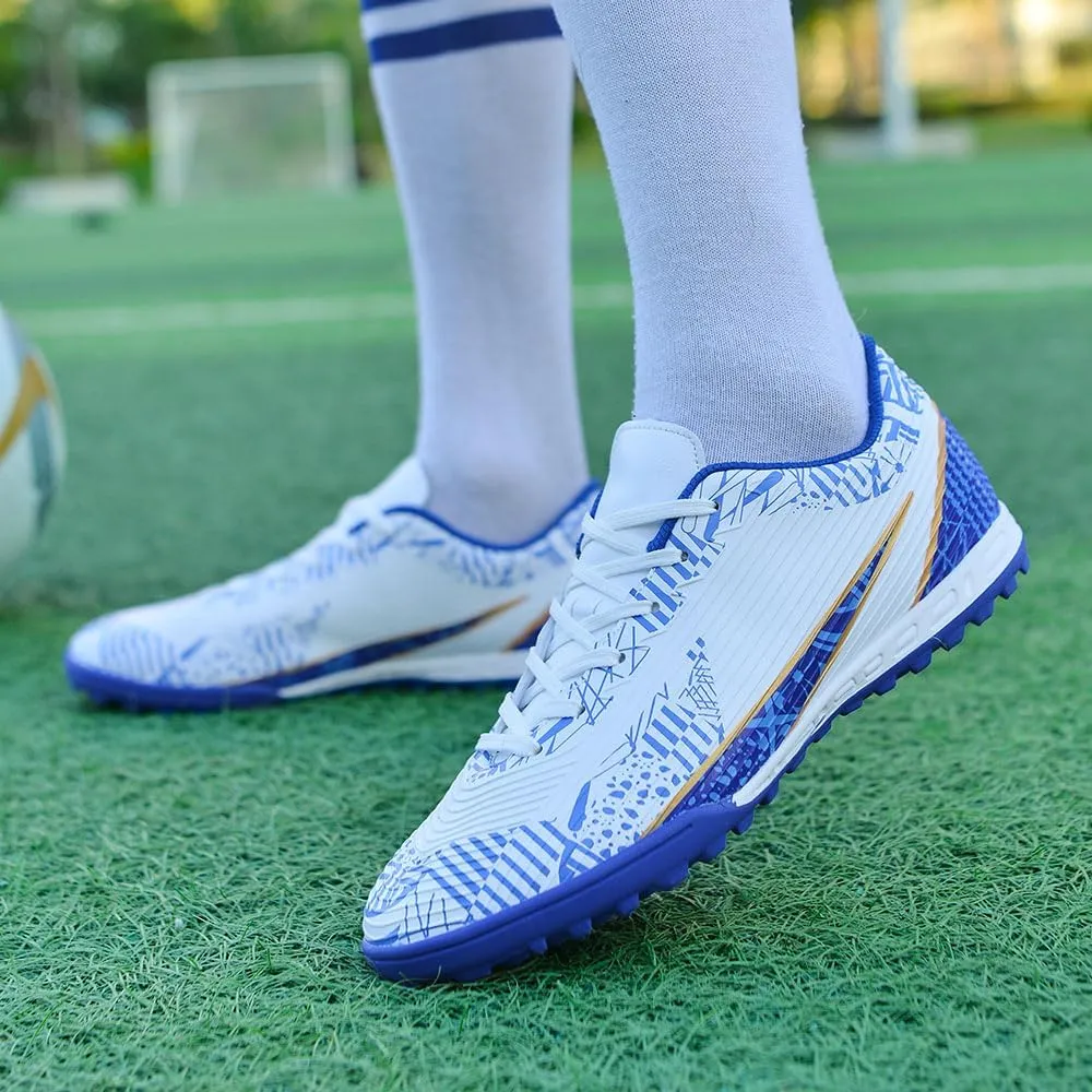 Soccer Cleats for Mens Womens Indoor Soccer Shoes Unisex Baseball Turf Shoes Youth Rugby Shoes Adult AG FG TF Football Boots Wide Training Sneaker