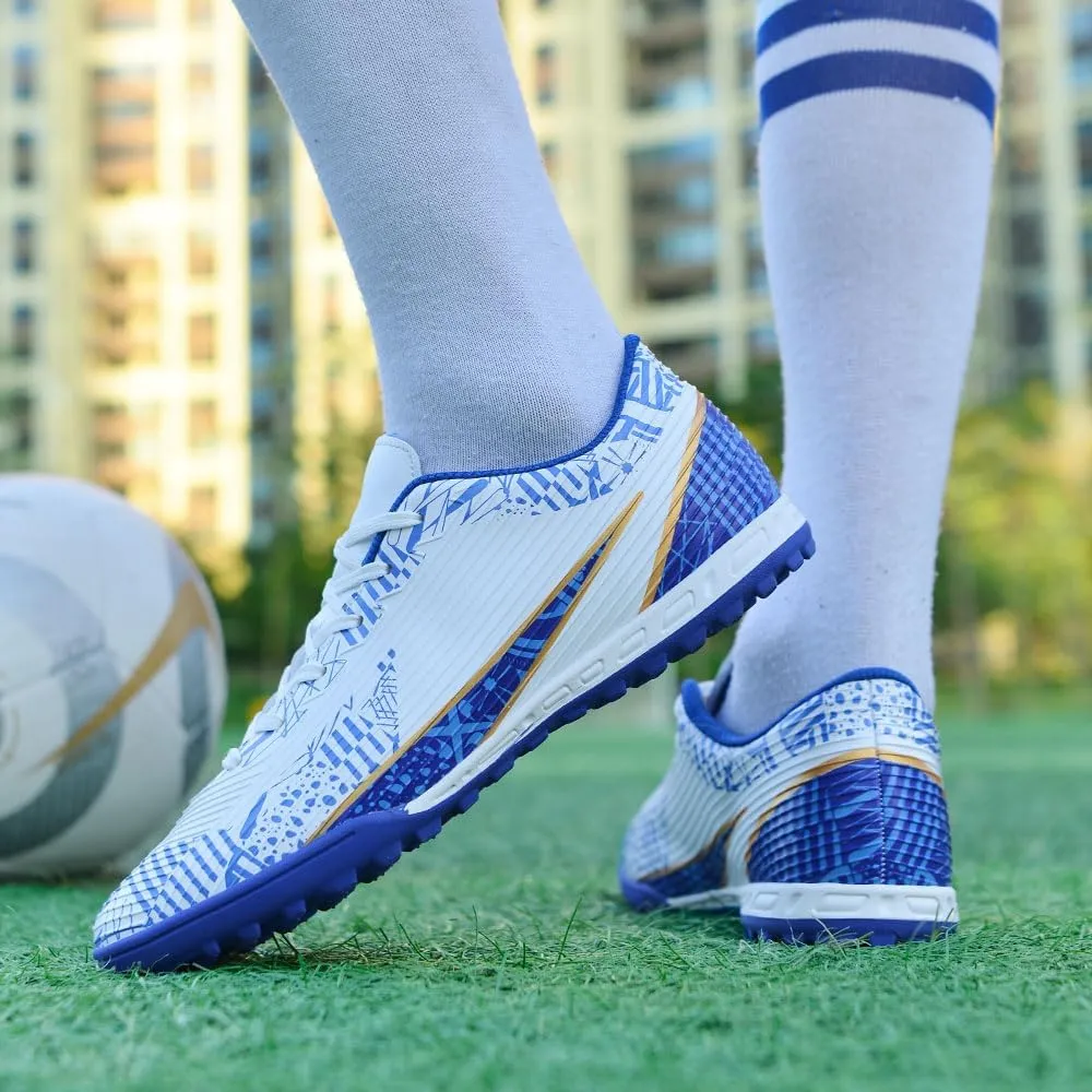 Soccer Cleats for Mens Womens Indoor Soccer Shoes Unisex Baseball Turf Shoes Youth Rugby Shoes Adult AG FG TF Football Boots Wide Training Sneaker