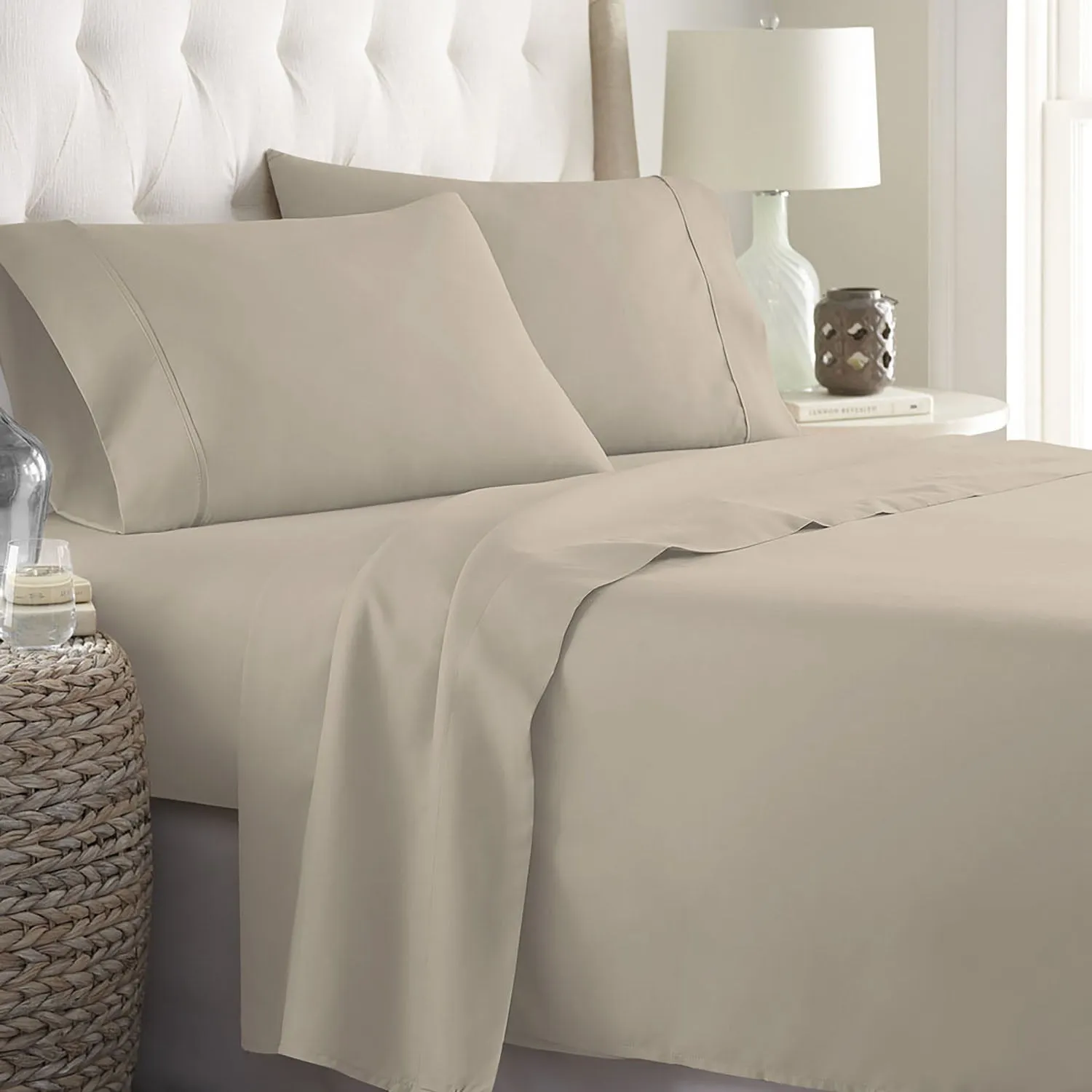 Soft Home 1800 Series Solid Microfiber Ultra Soft Sheet Set