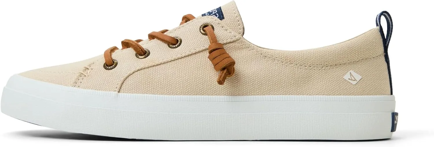 Sperry Women's Crest Vibe Sneaker, Brown, 5.5 Wide