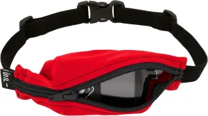 SPIbelt Kids Pocket Belt, Expandable Pocket, Adjustable Waist, No Bounce, No Logo Band, Red with Black Zipper