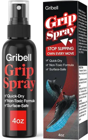Sports Shoe Grip Spray (4oz) Improving Sole Traction & Court Grip, Basketball Shoe Grip Anti Slip Grip & Performance Enhancer Rejuvenate & Elongate Sneaker Life for Gym Floor Court
