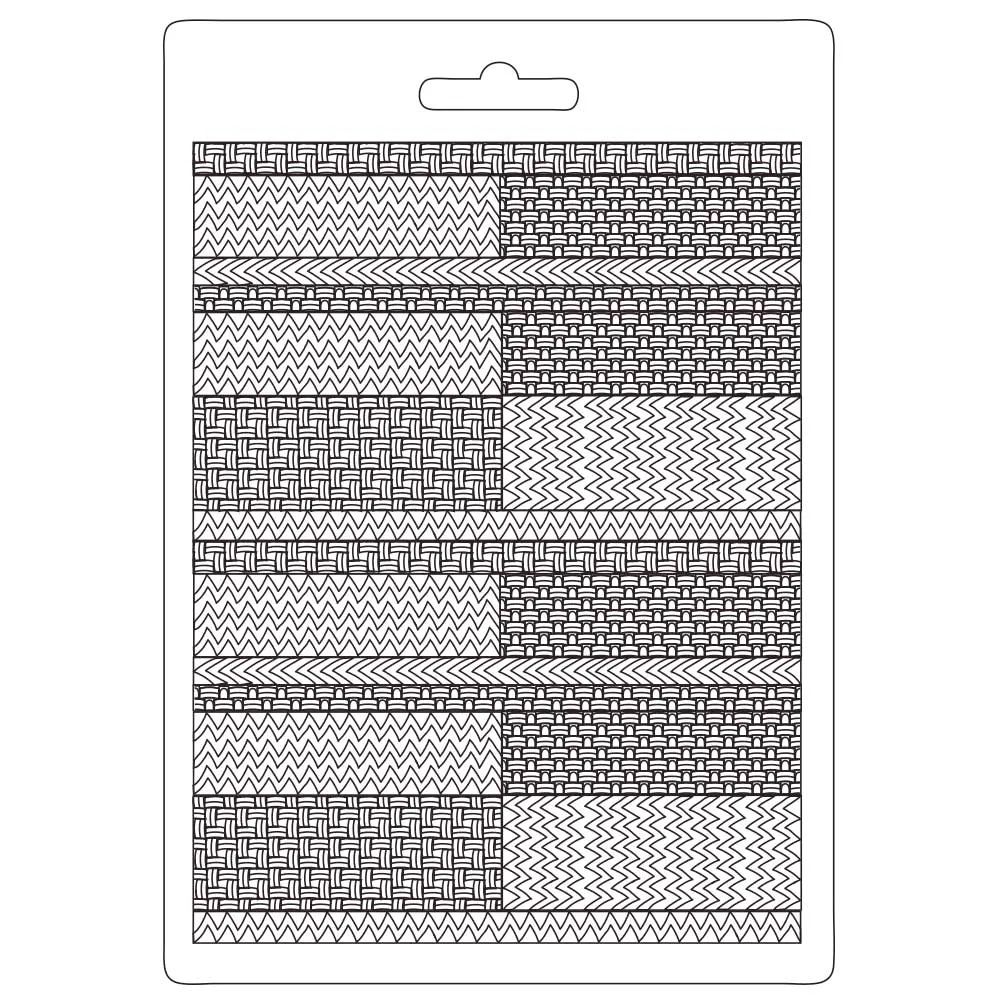 Stamperia  - Soft Mould A5 -  Bauhaus Texture Pattern*